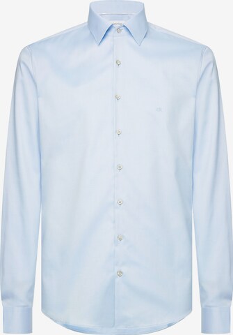 Calvin Klein Slim fit Overhemd in Blauw: voorkant