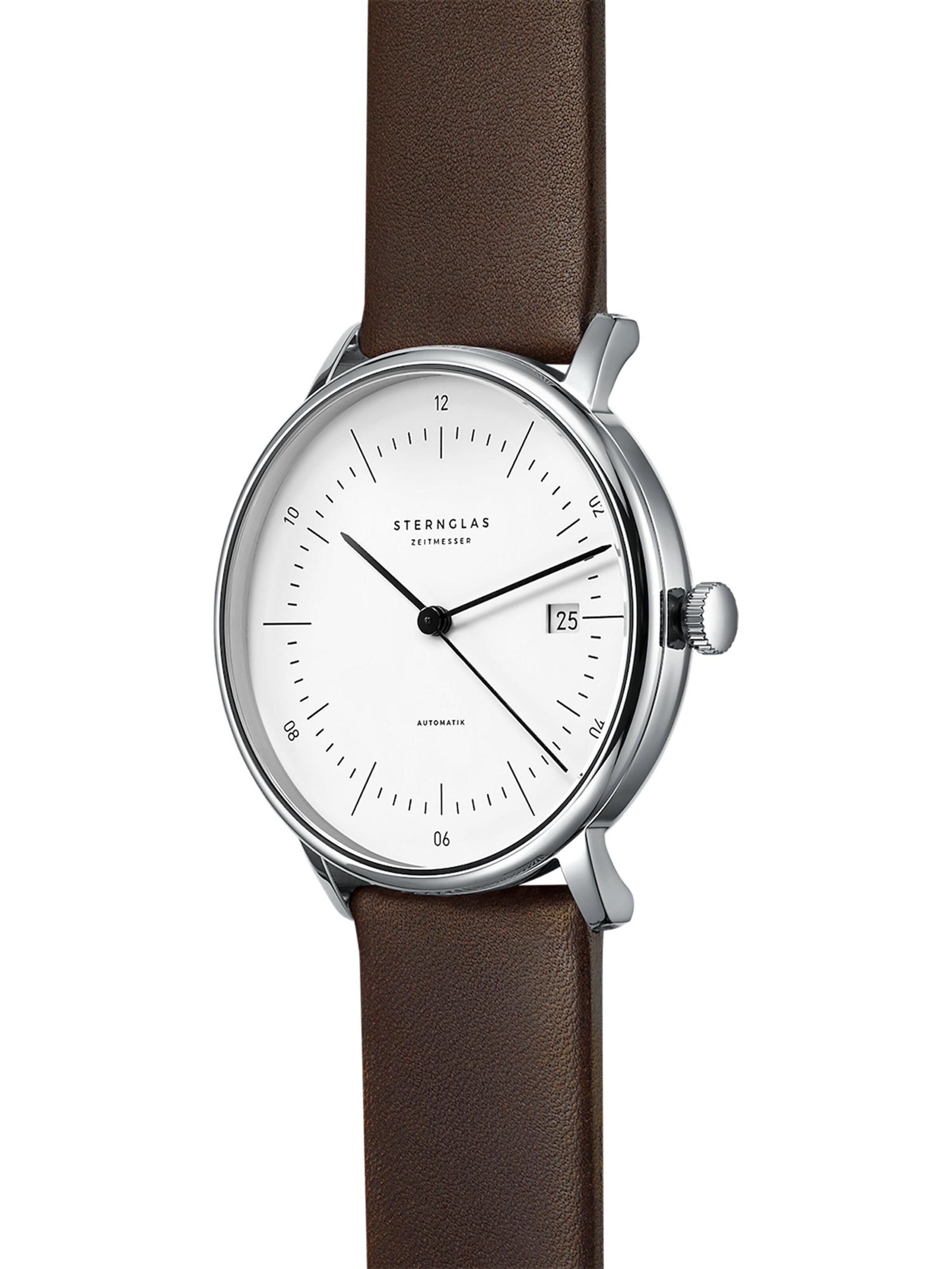 Sternglas Uhr in Braun