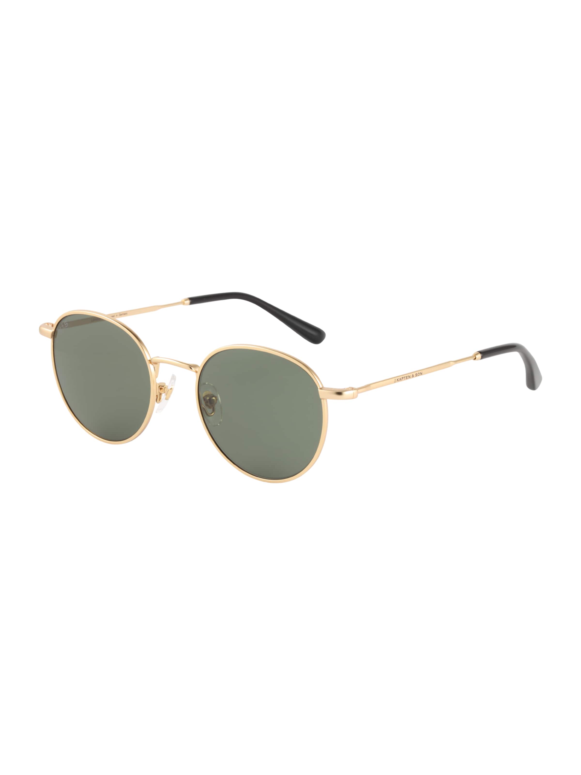 Kapten & Son Lunettes de soleil 'London Gold Green' en or / vert, Vue avec produit