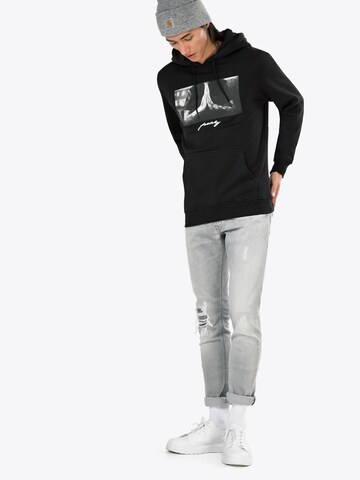 Mister Tee Sweatshirt 'Pray' in Zwart