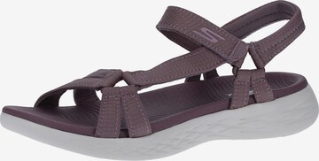 SKECHERS Hiking Sandals in Purple: front