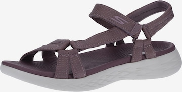 Sandales de randonnée SKECHERS en violet : devant