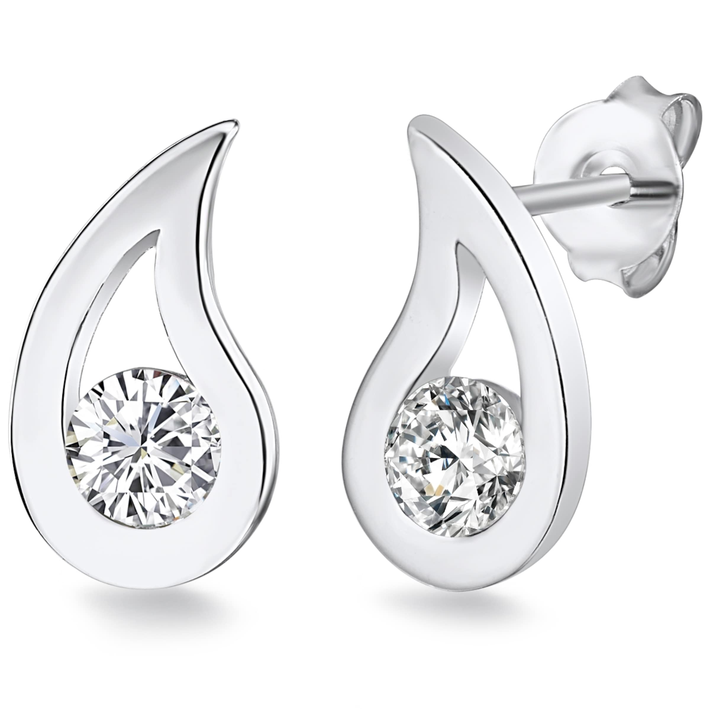 Rafaela Donata - Pendientes en plata: frente