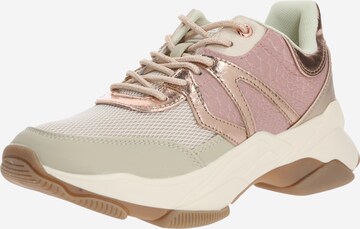 BULLBOXER Sneakers laag in Beige: voorkant