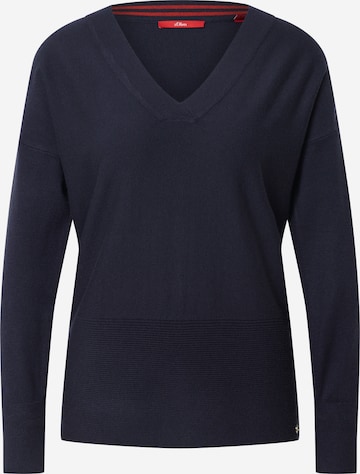 s.Oliver Pullover i blå: forside