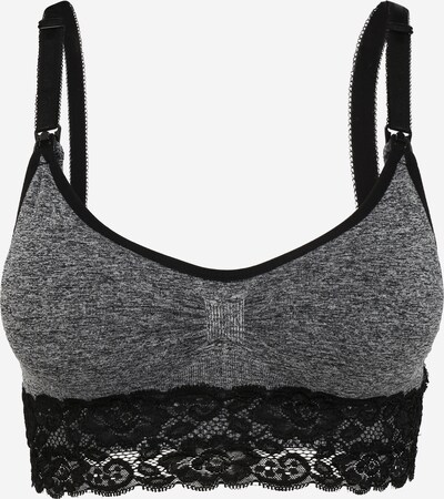 MAGIC Bodyfashion BH 'Mommy Nursing' in grau / schwarz, Produktansicht