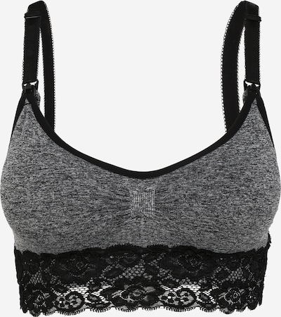 MAGIC Bodyfashion Soutien-gorge d’allaitement 'Mommy Nursing' en gris / noir, Vue avec produit