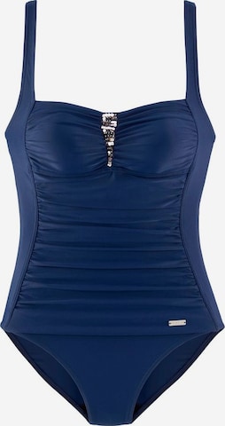 LASCANA Bustier Badeanzug in Blau: predná strana