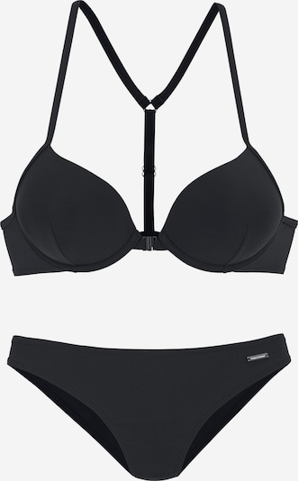 BRUNO BANANI Push-Up-Bikini in schwarz, Produktansicht