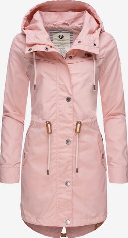 Ragwear Přechodová parka 'Canny' – pink: přední strana