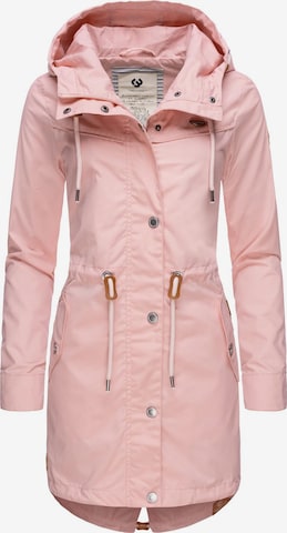 Ragwear Overgangsparkas 'Canny' i rosa: forside