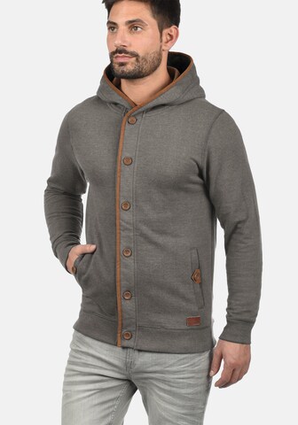 BLEND Kapuzensweatjacke 'Alesso' in Grau: predná strana