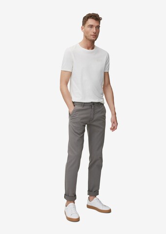 Marc O'Polo Regularen Chino hlače 'Stig' | siva barva