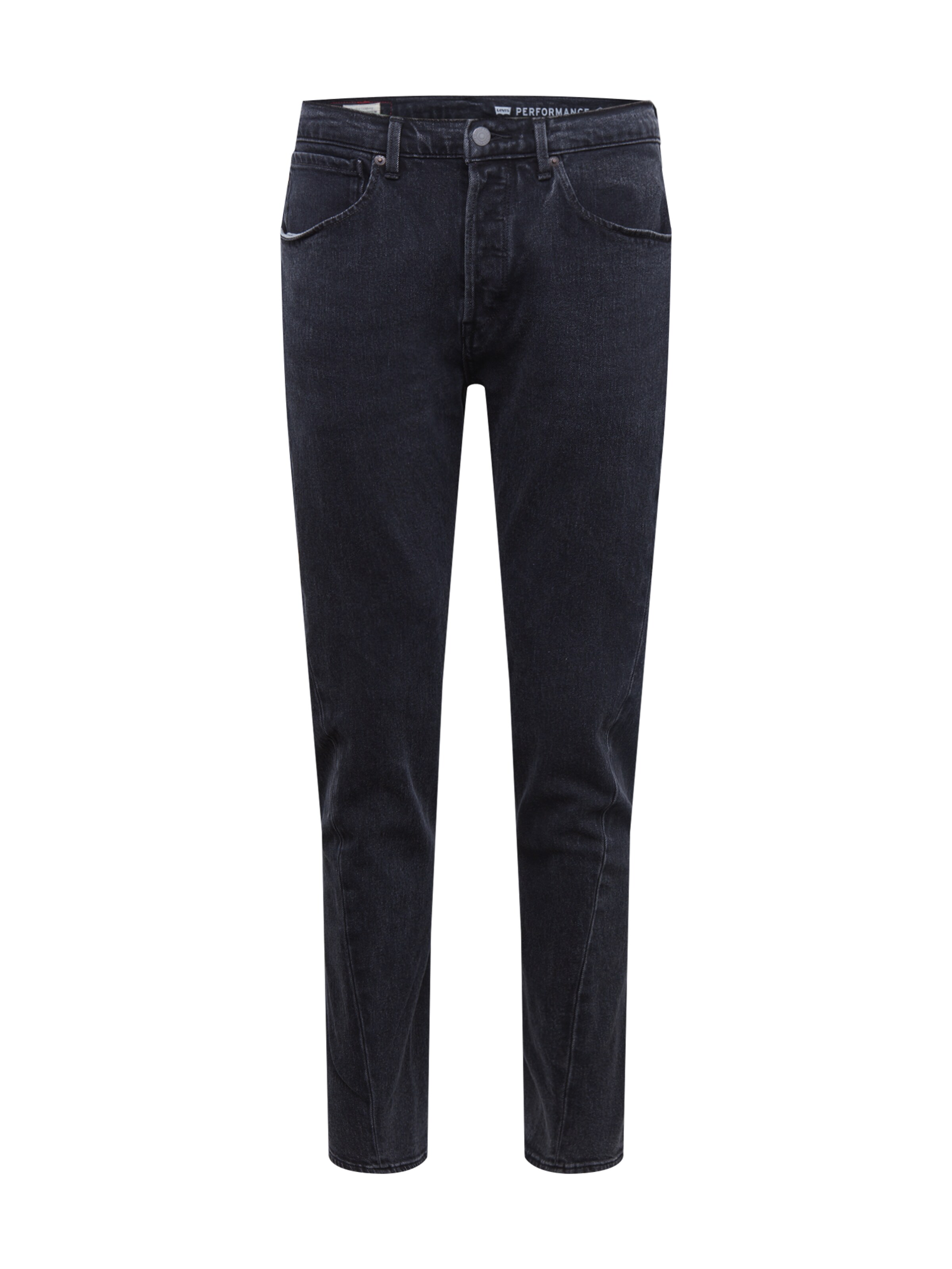 LEVI'S - Jeans 'LEJ 502 Reg Taper' in de kleur Black denim