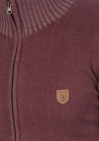 INDICODE JEANS Knit cardigan 'Andy' in Red