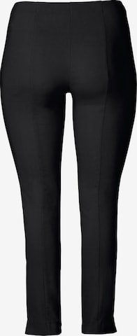 SHEEGO Slim fit Pleat-Front Pants in Black