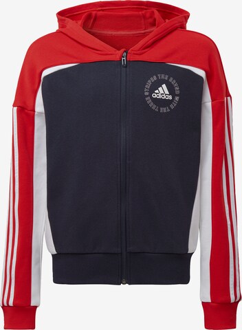 Veste de survêtement 'Bold' ADIDAS PERFORMANCE en bleu : devant