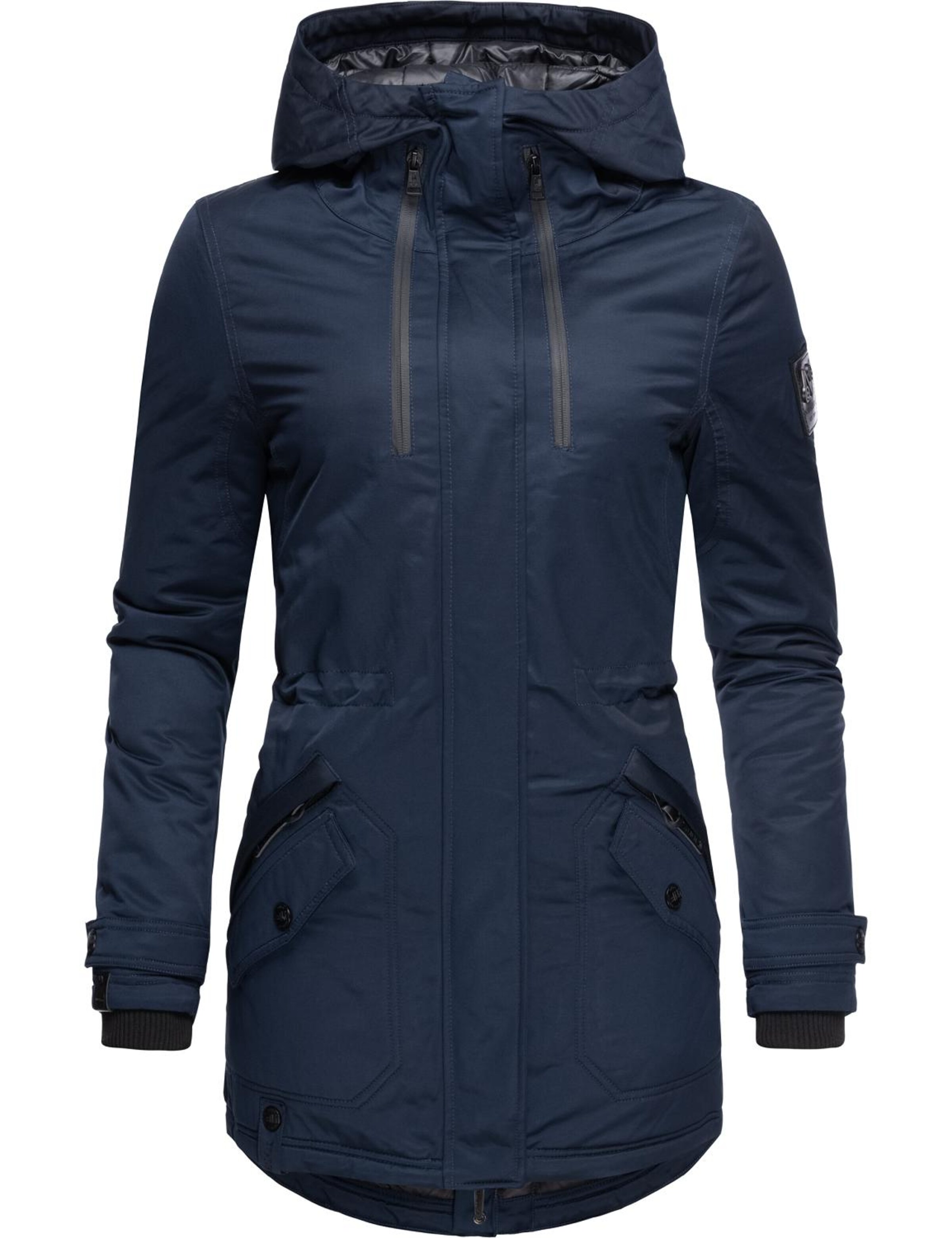 Parka de iarnă de la NAVAHOO pe albastru: față