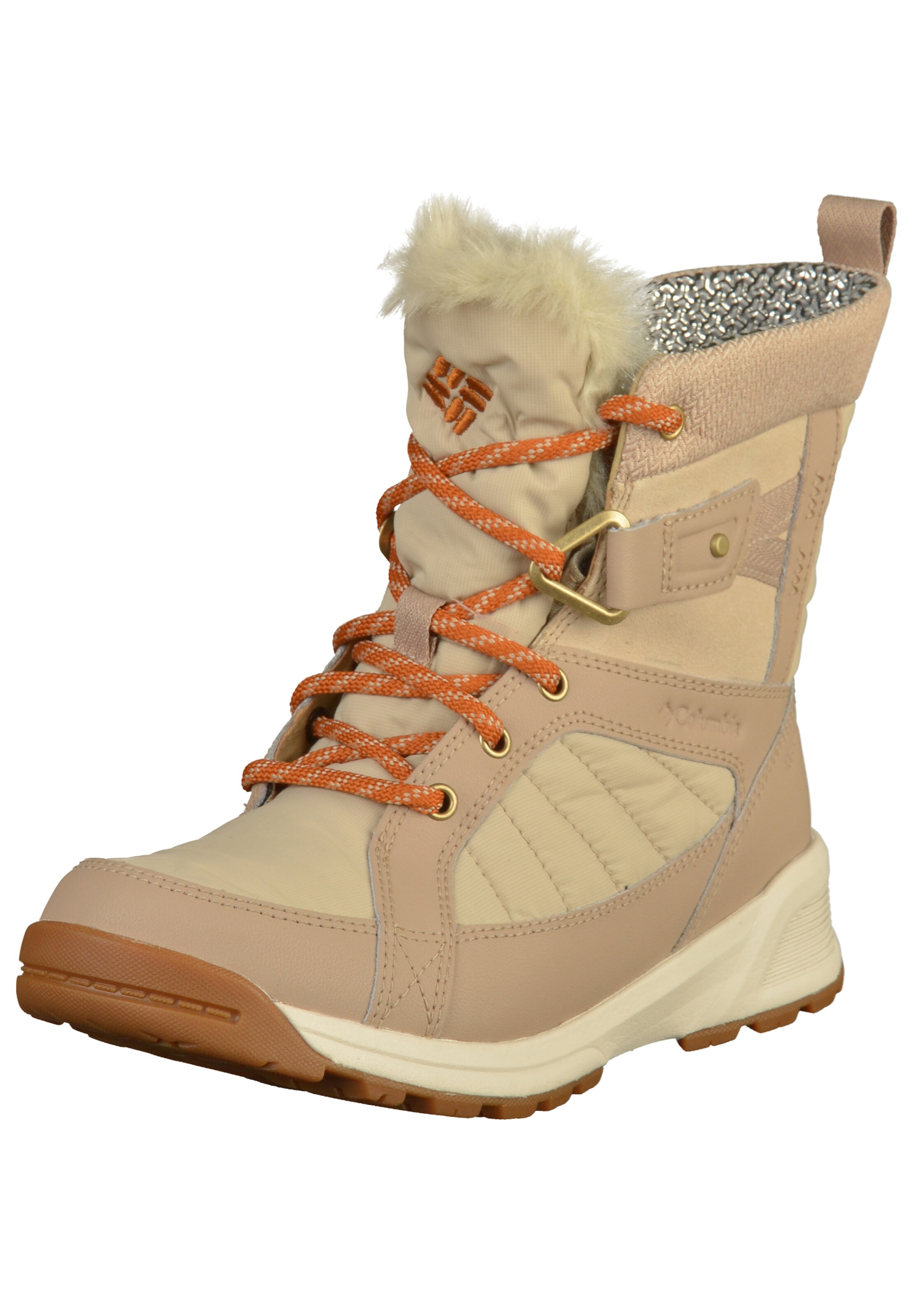 COLUMBIA - Boots 'Meadows Shorty Omni-Heat 3D' in de kleur Lichtbeige
