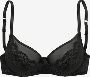 LASCANA T-shirt Bra in Black: front