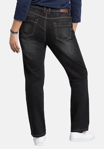 SHEEGO Regular Jeans 'Lana' in Schwarz