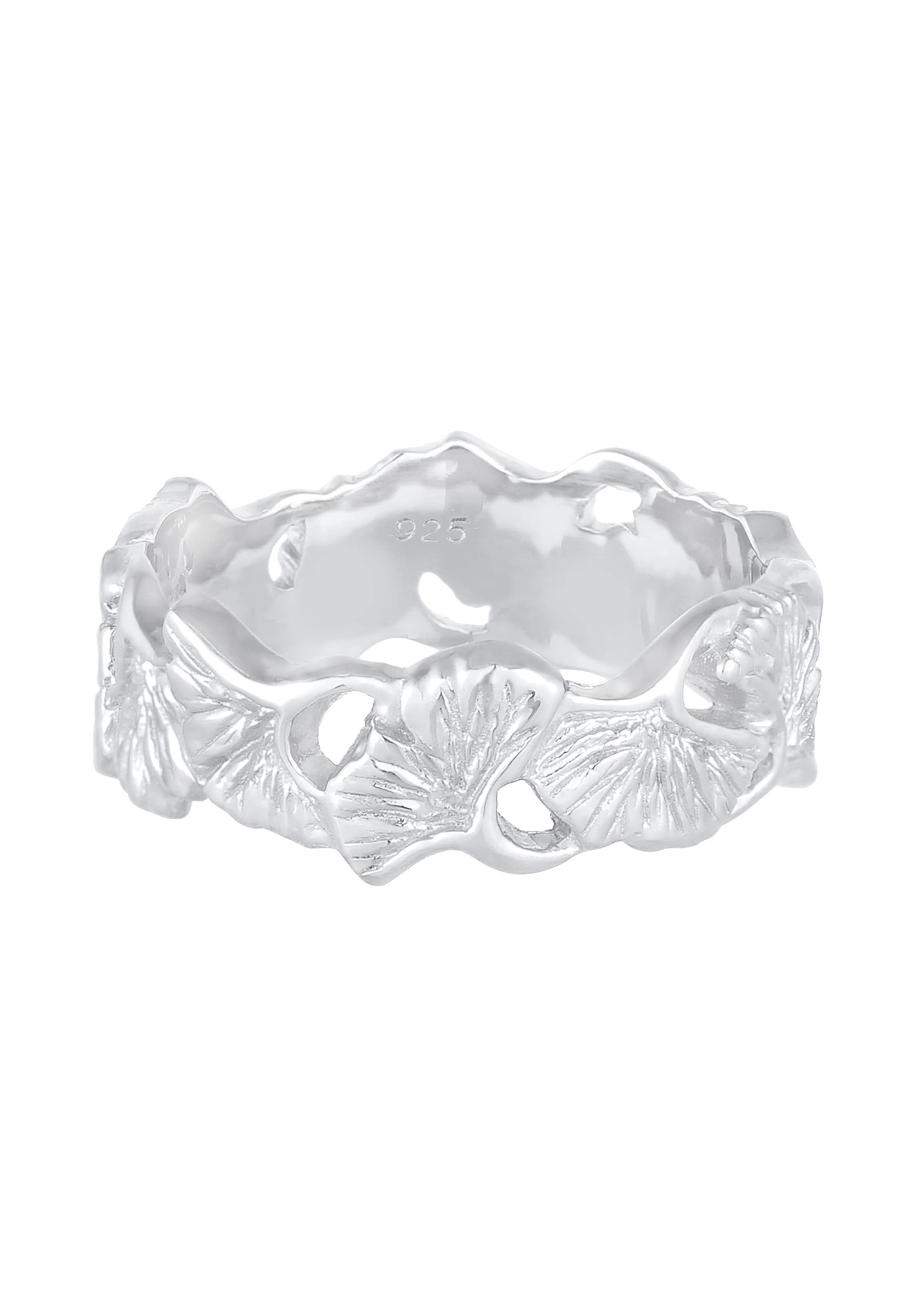 ELLI Ring 'Ginkgo' in Zilver