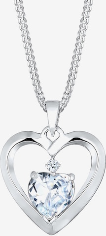 Elli DIAMONDS Necklace 'Herz' in Silver