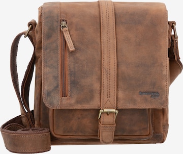 Greenland Nature Crossbody Bag in Brown: front