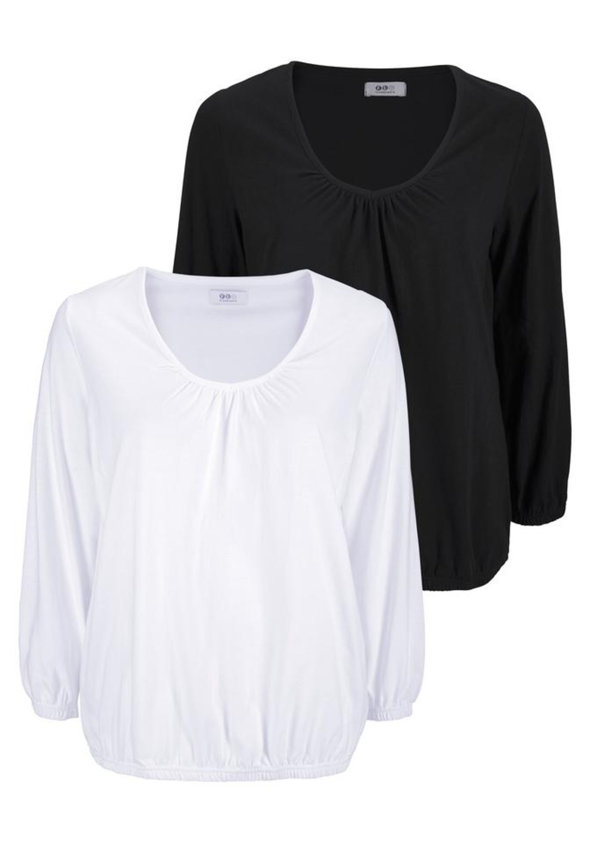 FLASHLIGHTS Langarmshirt in Schwarz: Vorderseite