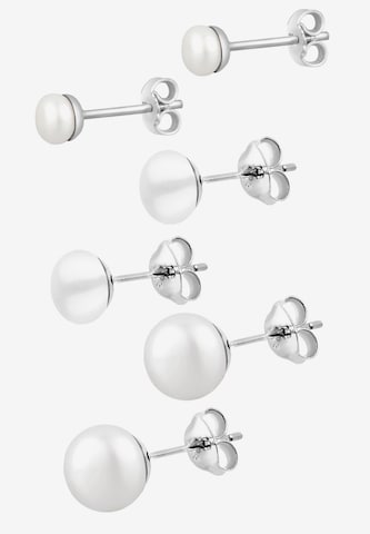 ELLI Ohrringe 'Perlen Set' in Weiß