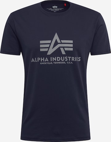 T-Shirt ALPHA INDUSTRIES en bleu : devant