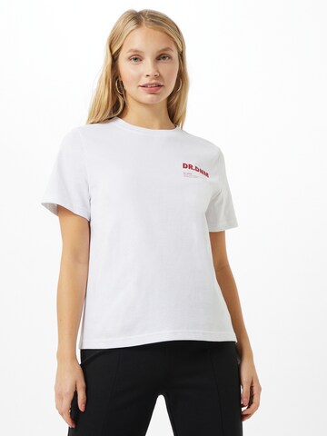 Dr. Denim T-shirt 'Tasya' i vit: framsida