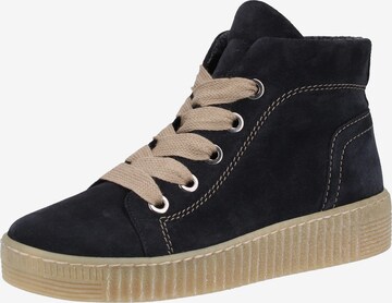 GABOR Sneakers hoog in Blauw: voorkant