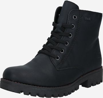 Bottines à lacets Rieker en noir : devant