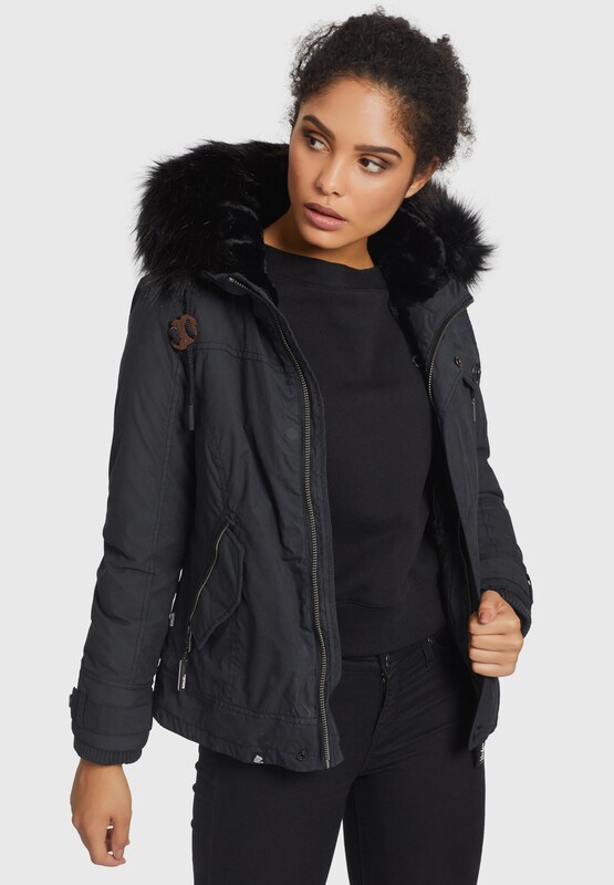 khujo Jacke 'TALIBA' in schwarz | ABOUT YOU khujo Damen Jacke TALIBA warme Winterjacke mit Innenfutter