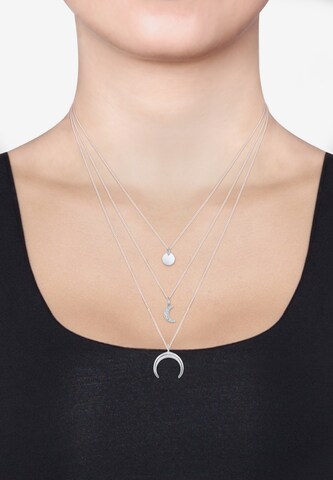 ELLI Ketting 'Layer' in Zilver: voorkant