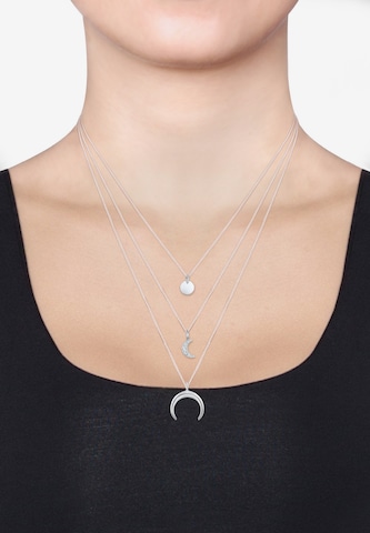 ELLI Necklace 'Layer' in Silver: front