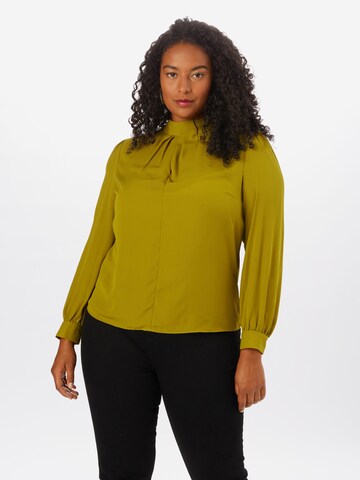 Guido Maria Kretschmer Curvy Blouse 'Luana' in Groen: voorkant