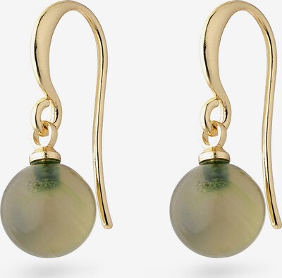 Pilgrim Earrings 'Goldie' in gold / grün, Produktansicht