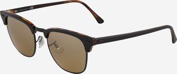 Lunettes de soleil 'Clubmaster' Ray-Ban en marron : devant