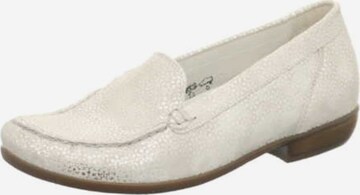 WALDLÄUFER Moccasins in White: front