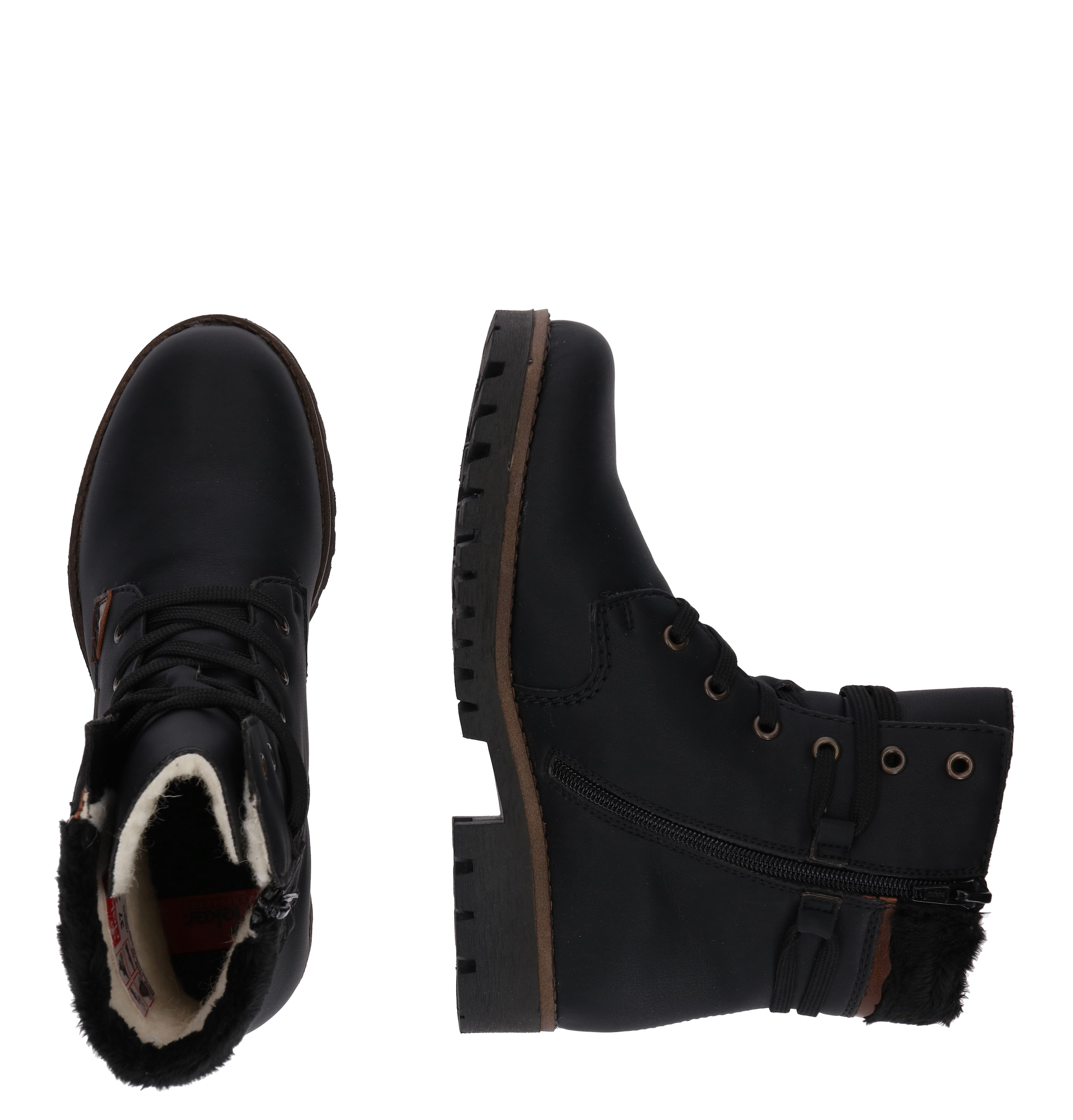 Rieker Schnürstiefelette in Schwarz: Seite