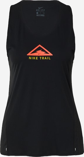 NIKE Sportski top 'City Sleek' u žuta / koraljna / crna, Pregled proizvoda