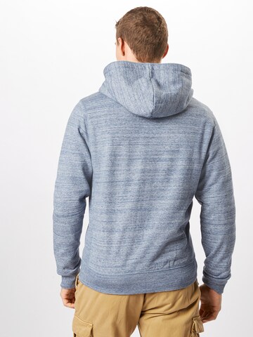 BLEND - Sudadera con cremallera 'Alton' en azul: atrás