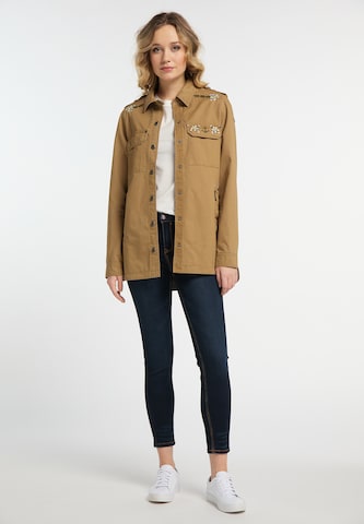 DREIMASTER Between-season jacket in Brown: front