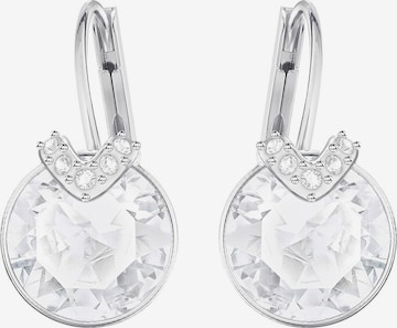 Swarovski Náušnice – stříbrná: přední strana