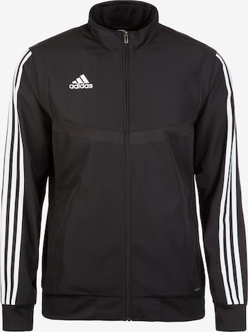 ADIDAS SPORTSWEAR Athletic Jacket 'Tiro 19' in Black: front