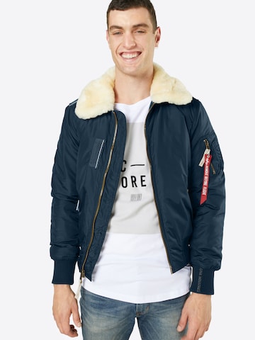 ALPHA INDUSTRIES Kurtka przejściowa 'Injector III' w kolorze niebieski: przód