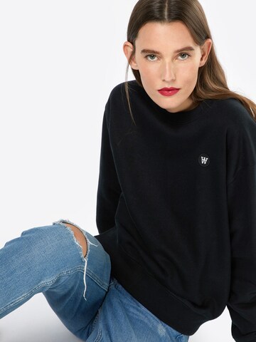 WOOD WOODSweater majica 'Jess' - crna boja