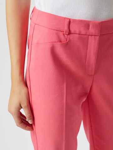 COMMA Slimfit Pantalon in Roze